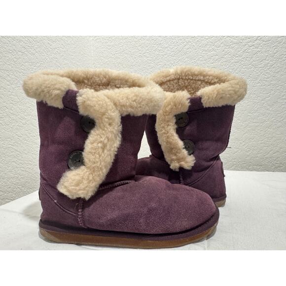EMU Kungala Australia Mini Pull On Winter Purple Suede Boots EU 36 US 6 K4 - Picture 1 of 10